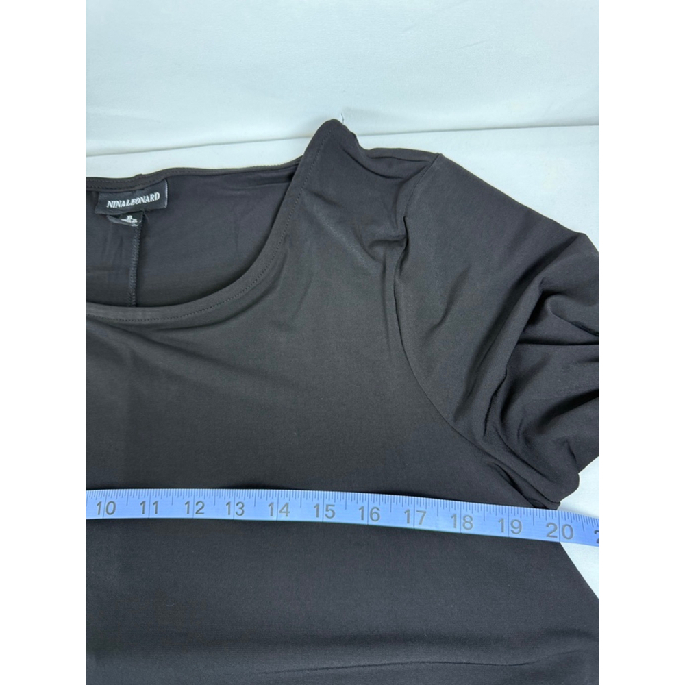 Women's Nina Leonard Black Dress XL - Picture 12 of 12
